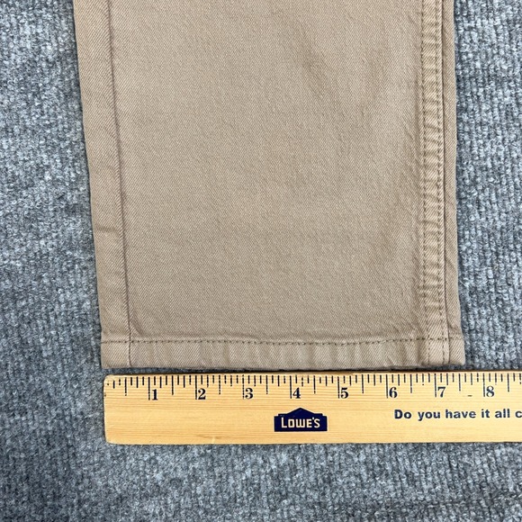 Levis 505 Jeans Mens 30x32 Khaki Tan Denim Regular Straight 5-Pocket Pants NEW - Picture 2 of 12